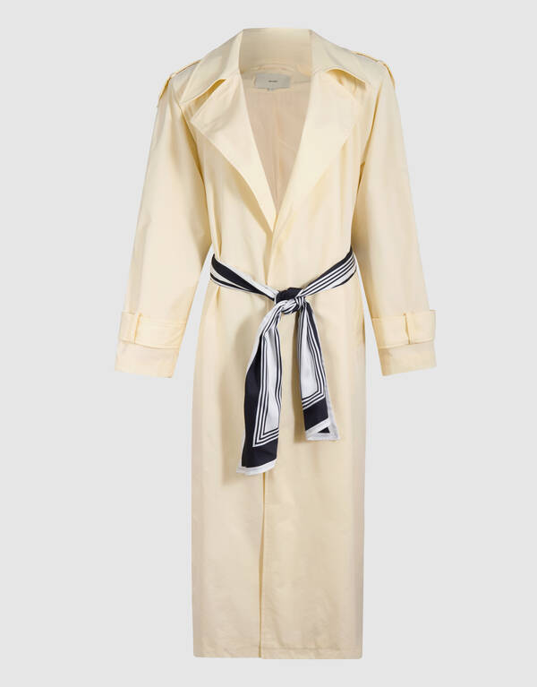 Flowy Trenchcoat Lichtgeel SHOEBY WOMEN