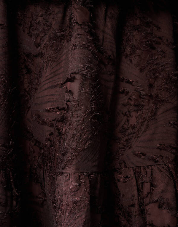 R&uuml;schen-Minirock Dunkelbraun SHOEBY WOMEN