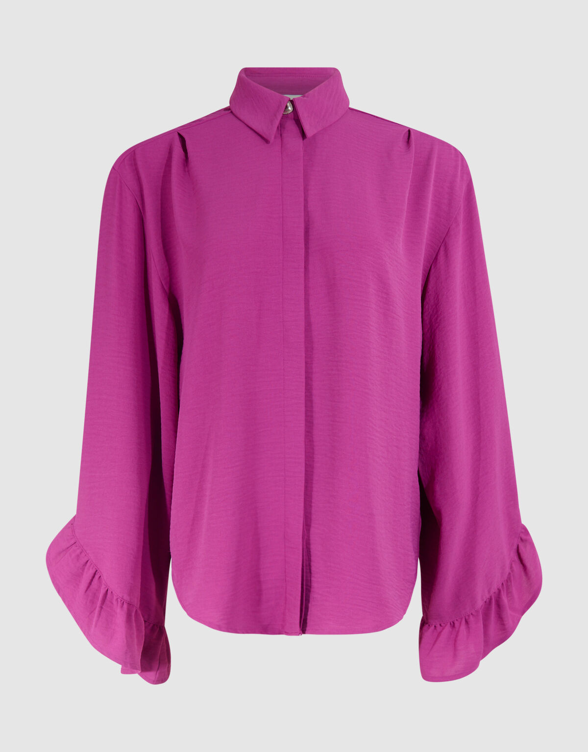 Twist-Rüschen-Bluse Lila SHOEBY WOMEN