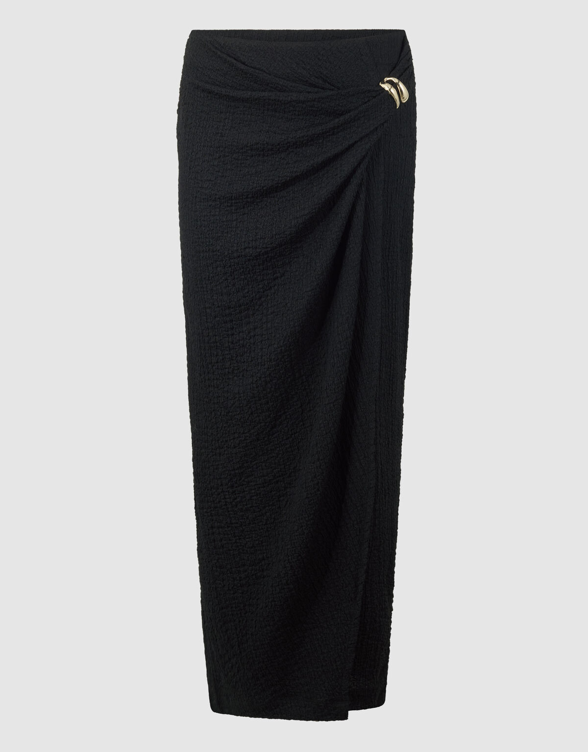 Crinkle Maxi Rock Schwarz SHOEBY WOMEN