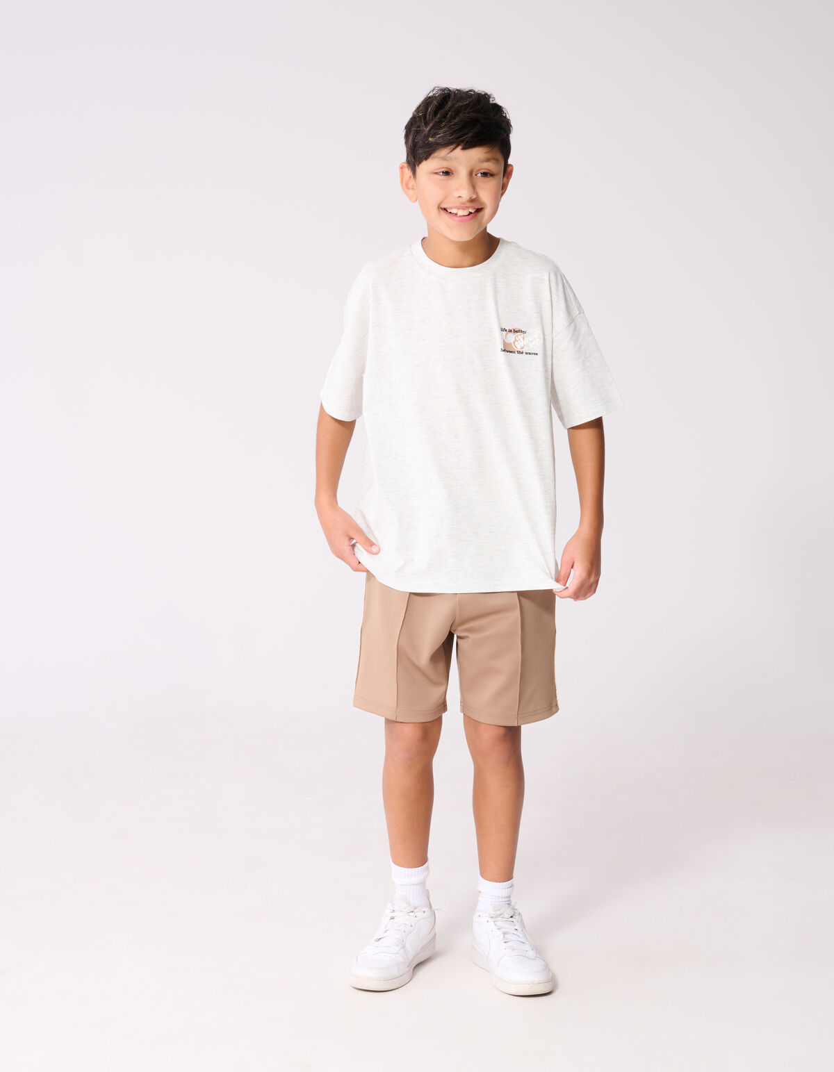 Welle Kurz Taupe SHOEBY BOYS