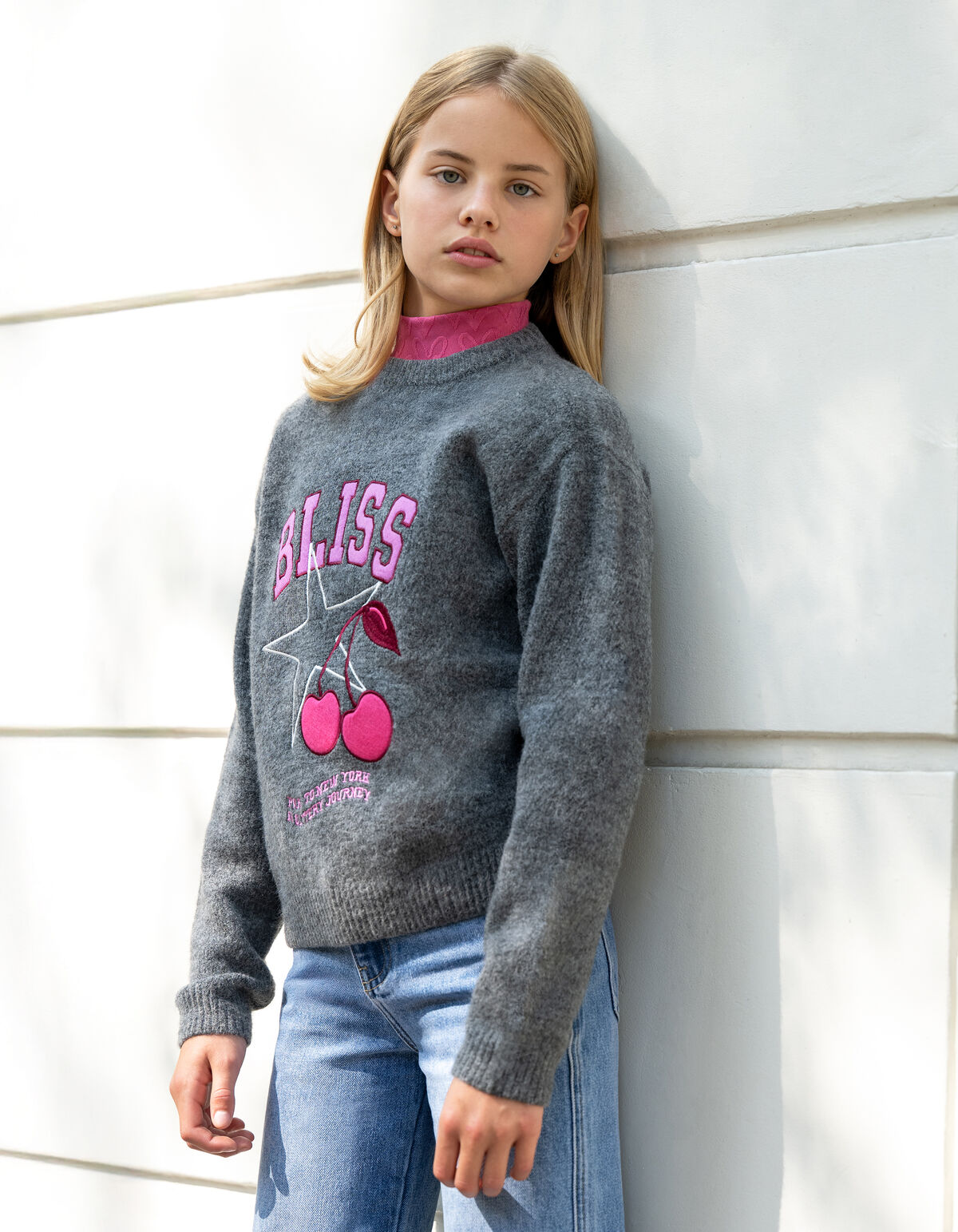 Bliss Artwork Pullover Dunkelgrau SHOEBY GIRLS