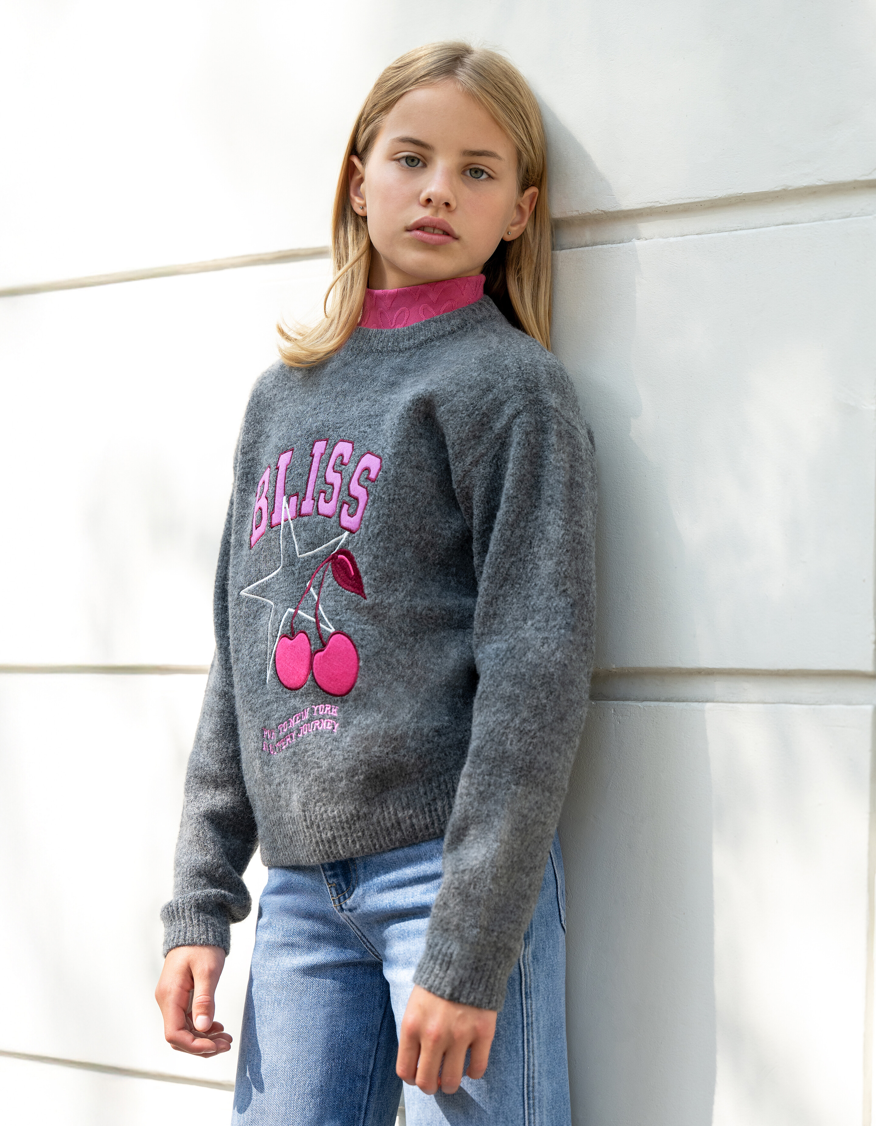 Bliss Artwork Pullover Dunkelgrau SHOEBY GIRLS