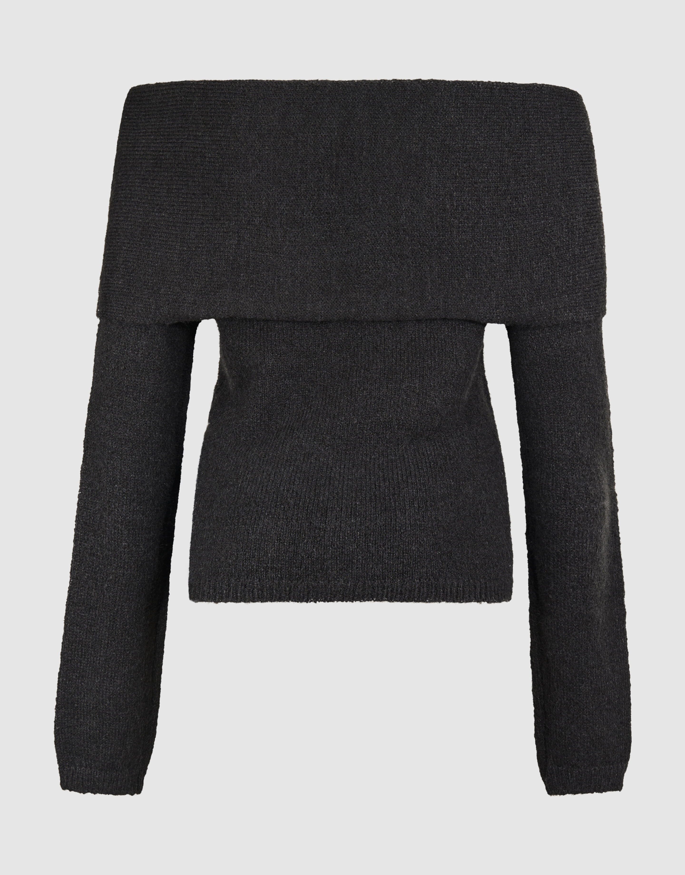 Off-Shoulder Pullover Dunkelgrau SHOEBY WOMEN
