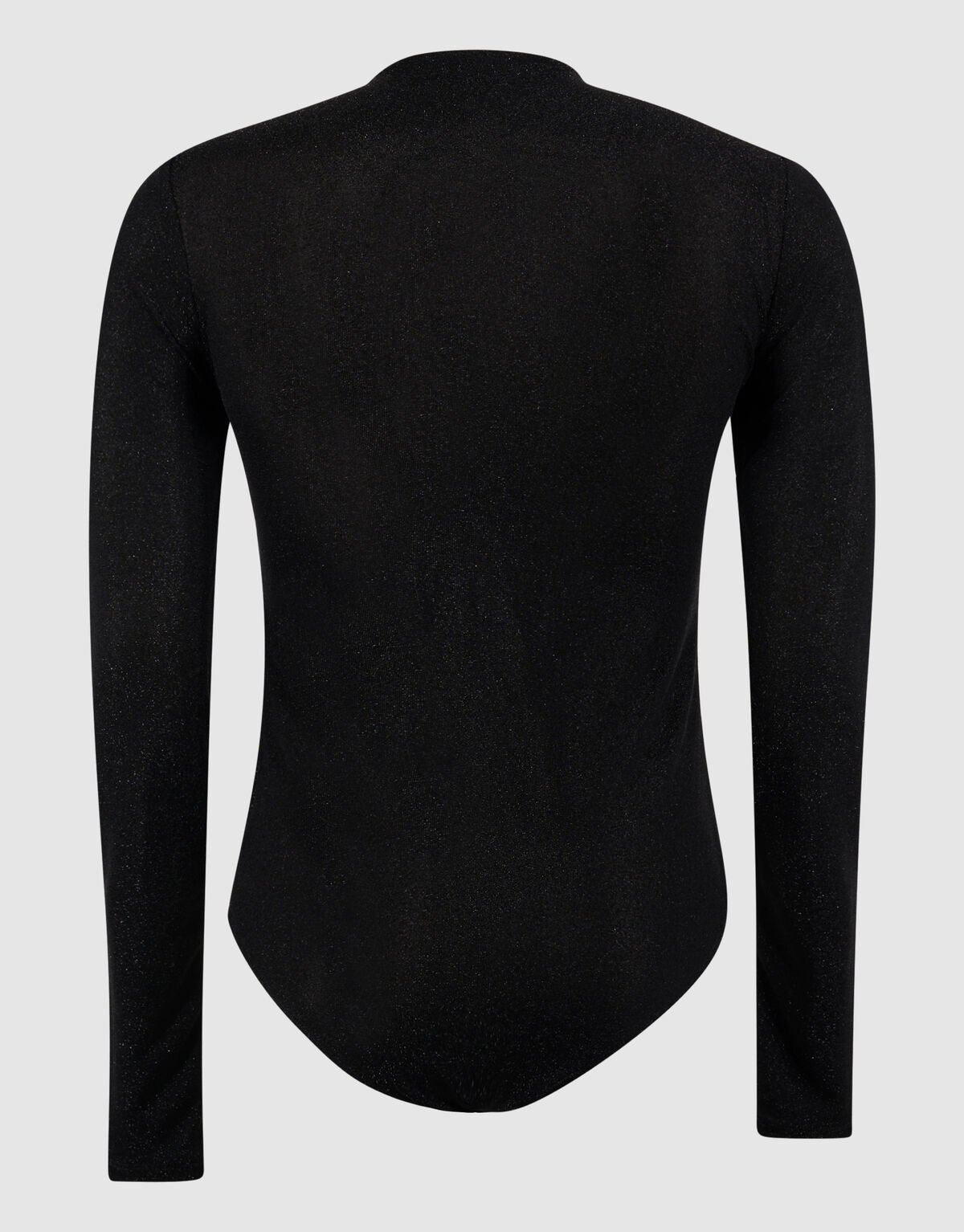 Glitzer-Body mit V-Ausschnitt, schwarz SHOEBY WOMEN