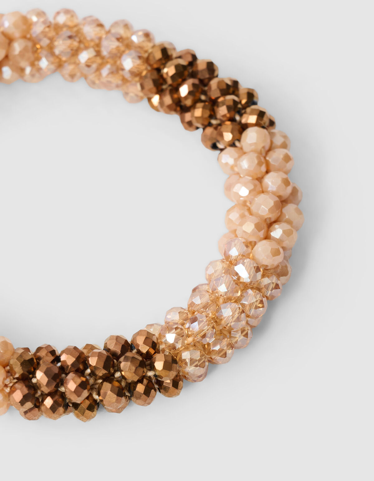 Perlen-Haargummi Blockiert Braun SHOEBY ACCESSOIRES