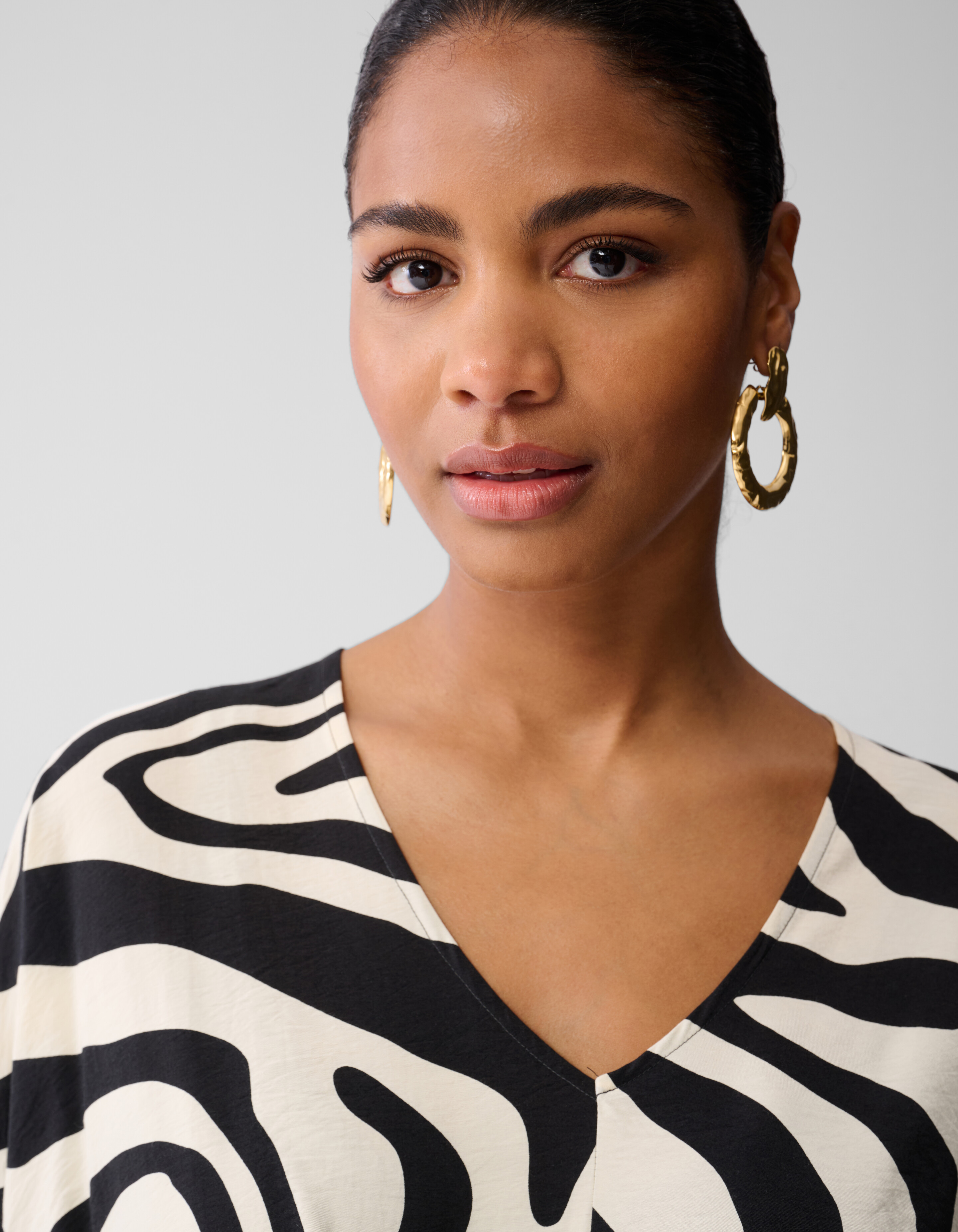Zebra-Minikleid Schwarz SHOEBY WOMEN