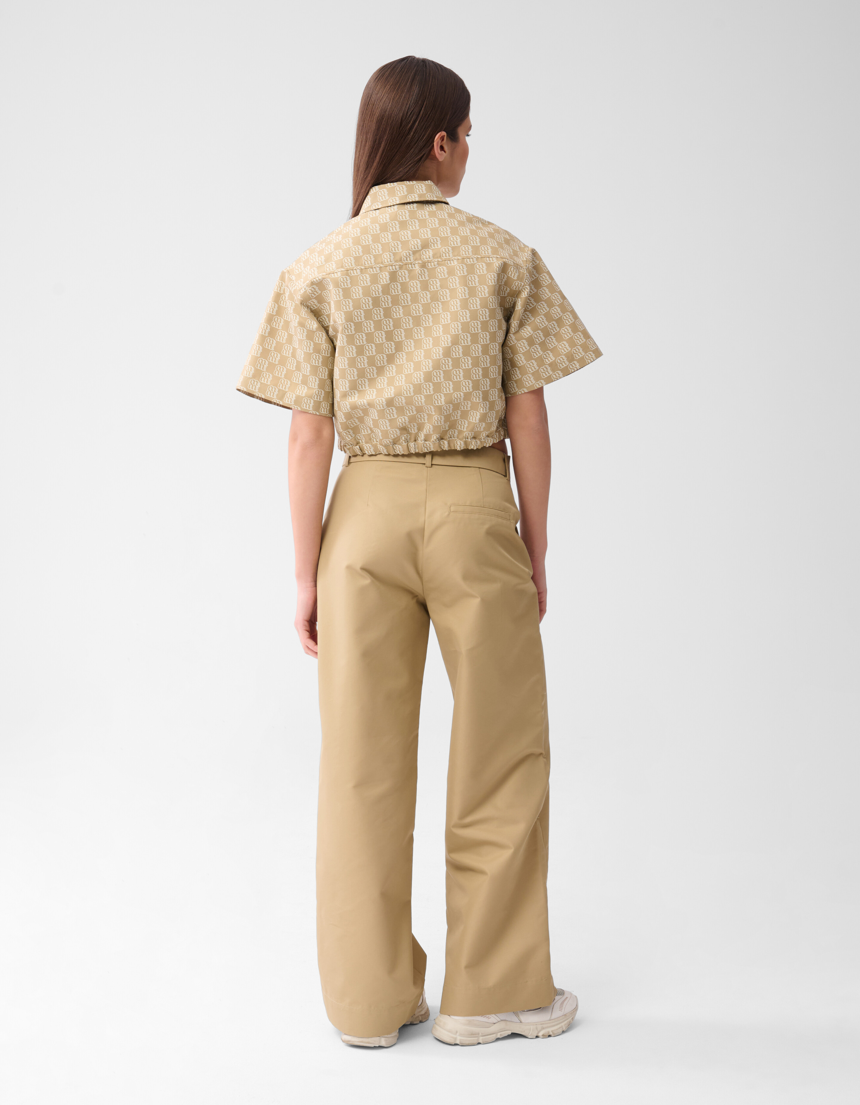 Cropped Printed Blouse Sand von Mieke SHOEBY WOMEN