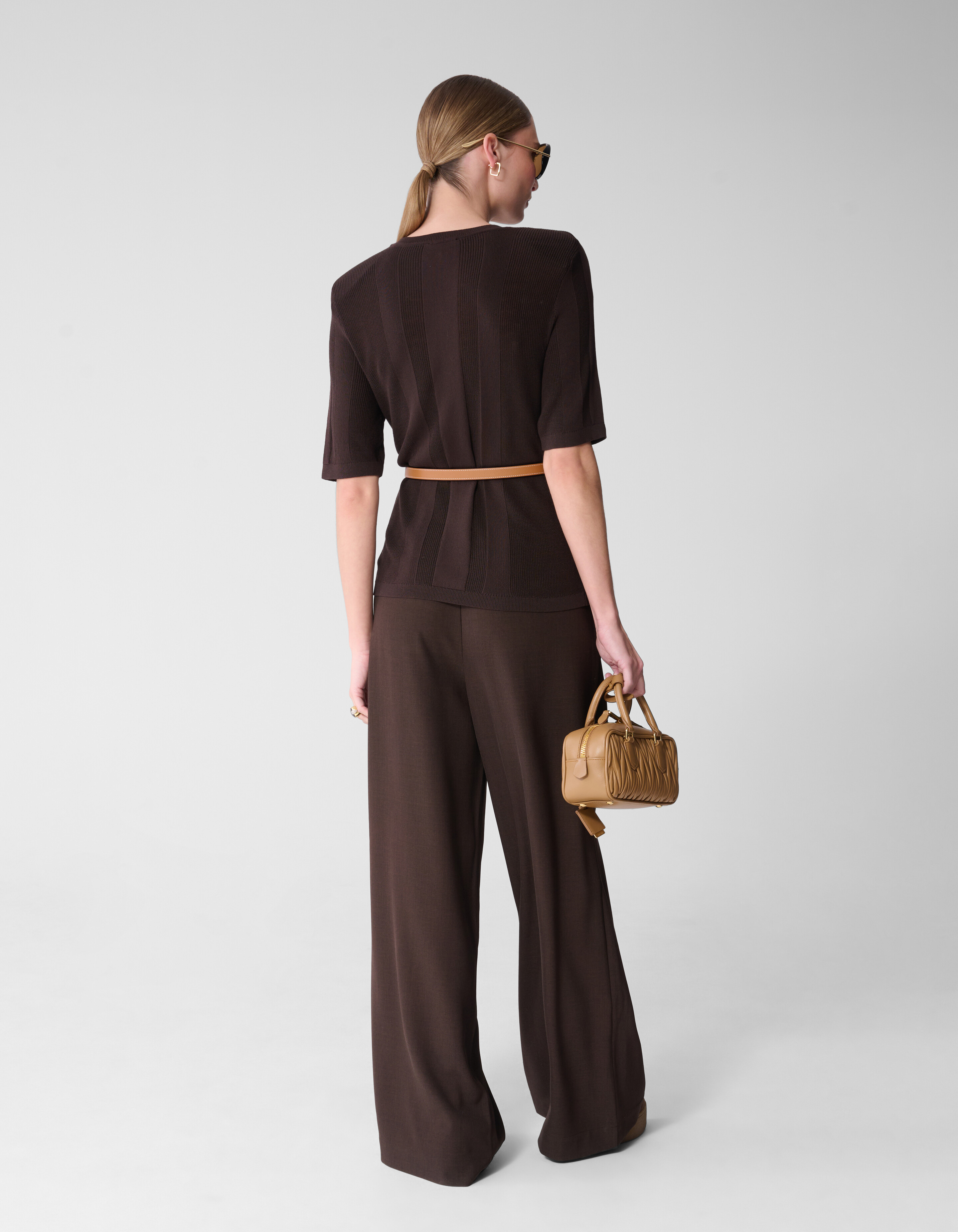 Gestricktes Rippentop Dunkelbraun von Mieke SHOEBY WOMEN