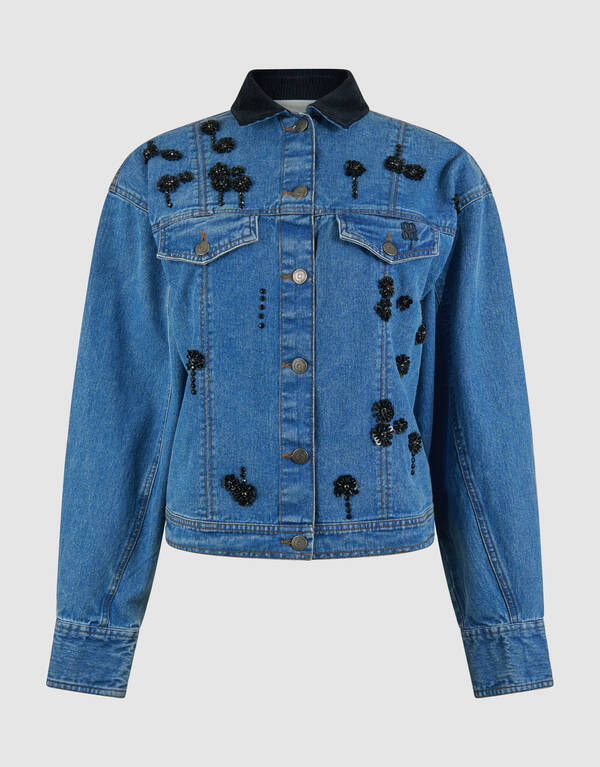 Verzierte Jeansjacke Blau von Mieke SHOEBY WOMEN