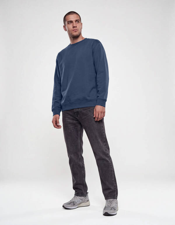 Relaxed Basic Pullover Dunkelblau SHOEBY MEN