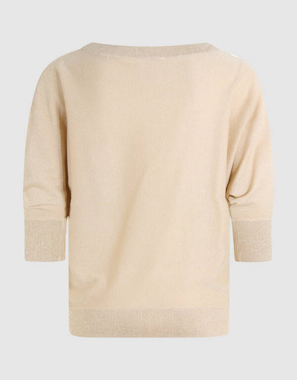 Glitzer-Fledermauspullover Beige SHOEBY WOMEN
