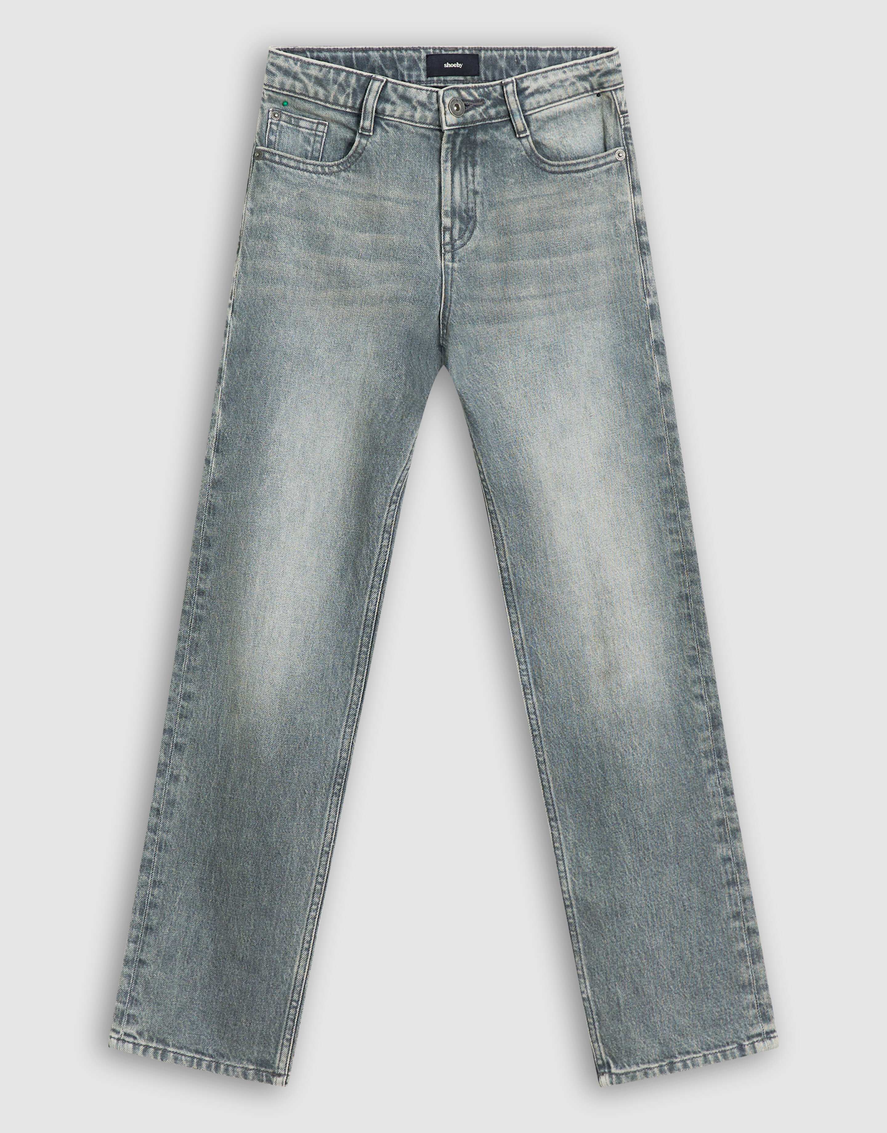 Gerade geschnittene Jeans in Grau SHOEBY BOYS