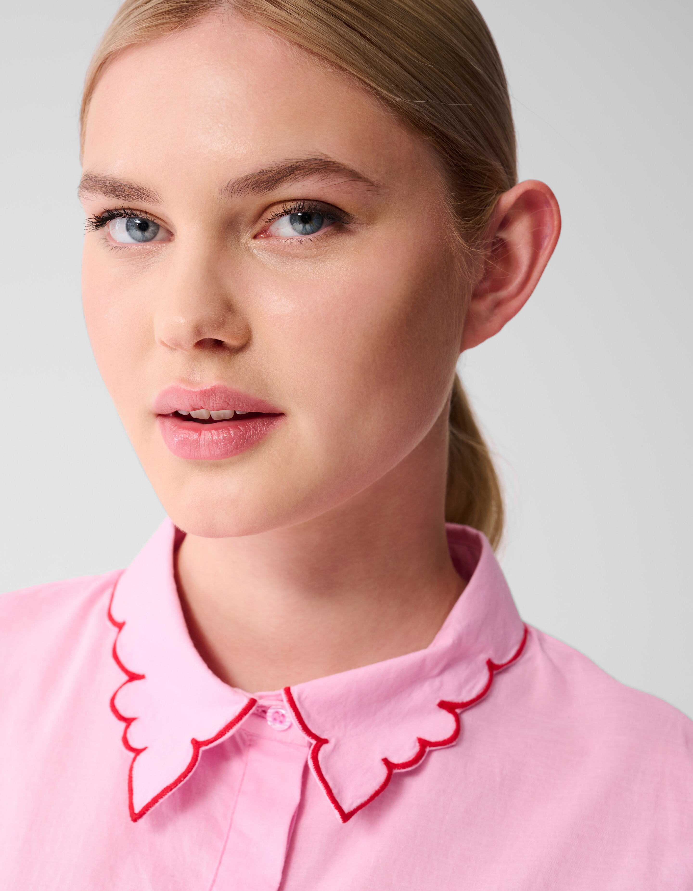 Besticktes Rüschentop Rosa SHOEBY WOMEN