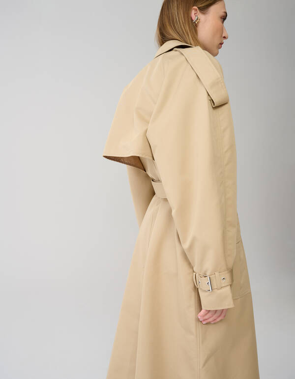 &Uuml;bergro&szlig;er Trenchcoat Zand von Lonneke SHOEBY WOMEN