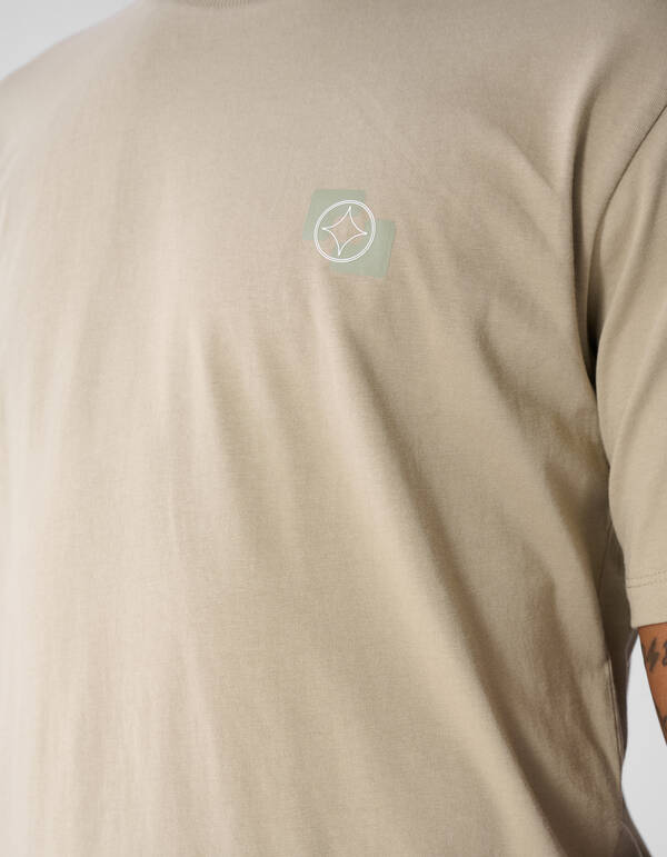 Einfarbiges T-Shirt Beige SHOEBY MEN