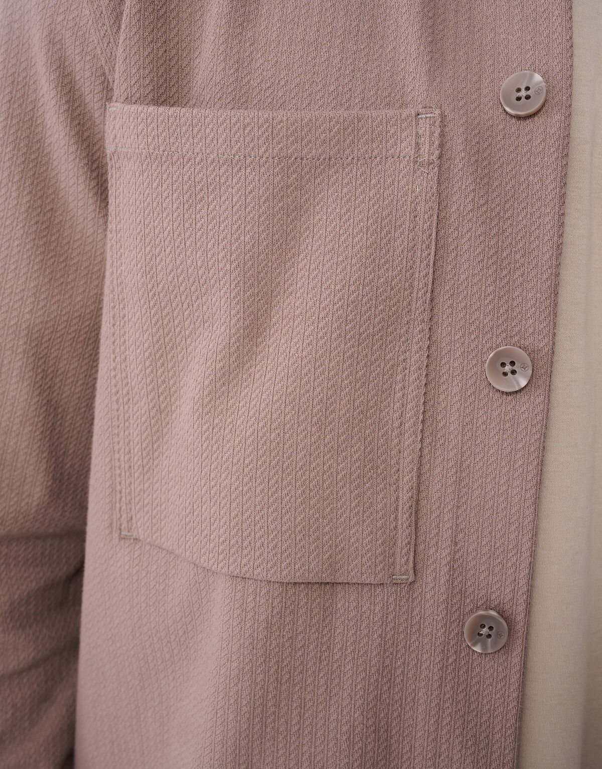 Strukturiertes Overshirt Hellbraun SHOEBY MEN