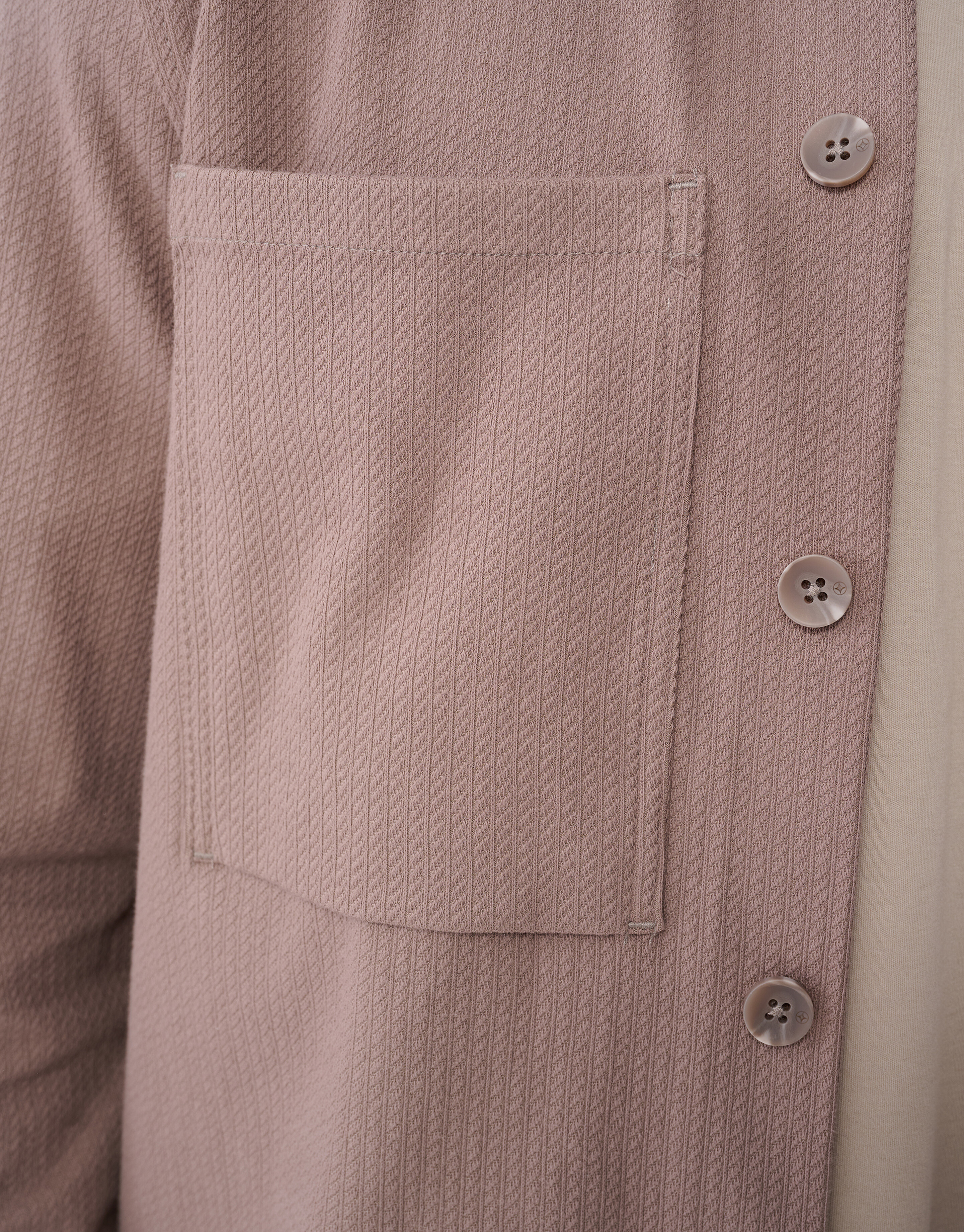 Strukturiertes Overshirt Hellbraun SHOEBY MEN