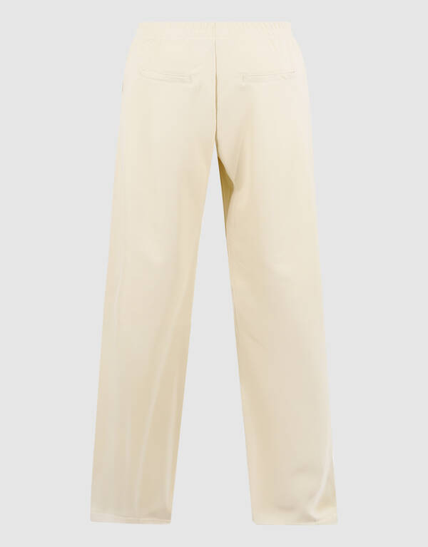 Basic Hose mit weitem Bein Off White SHOEBY WOMEN