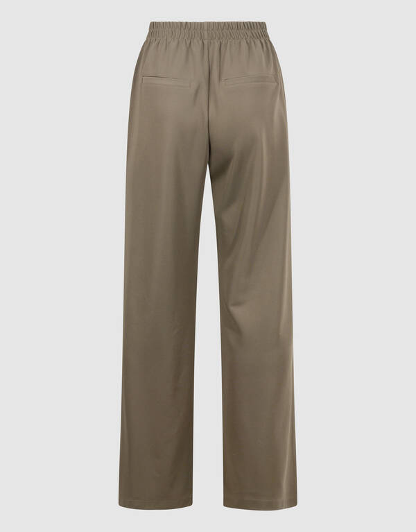 Basic Wide Leg Hose Dunkelgr&uuml;n SHOEBY WOMEN