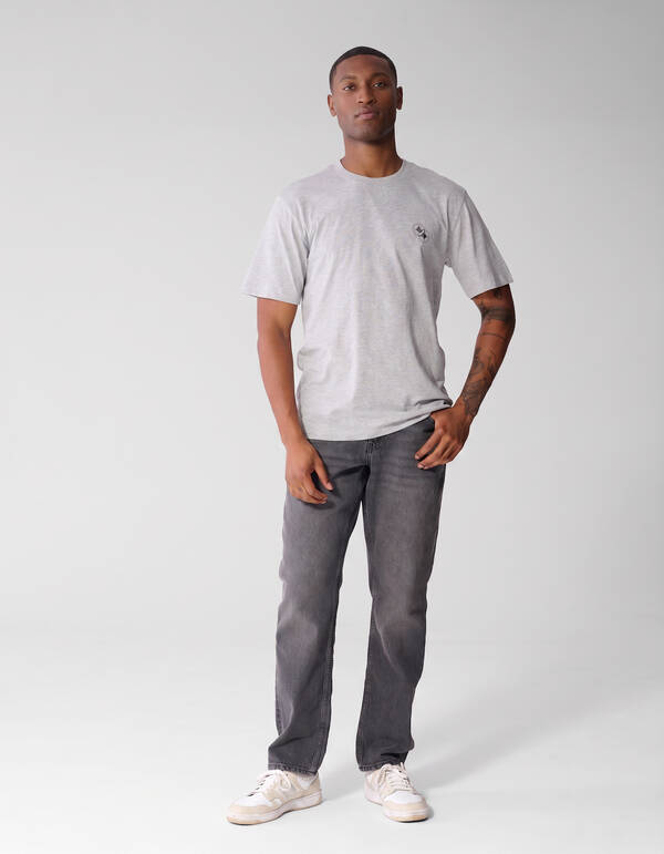 Diagonal-T-Shirt Hellgrau SHOEBY MEN