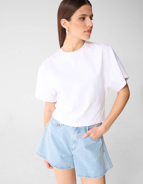 Big Sleeve T-Shirt Wei&szlig; von Monica SHOEBY WOMEN