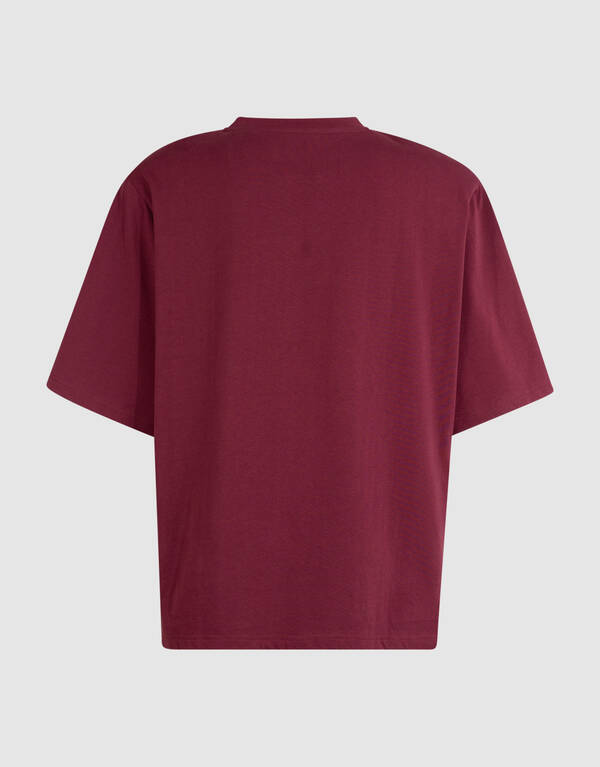 Split-T-Shirt Dunkelrot SHOEBY WOMEN