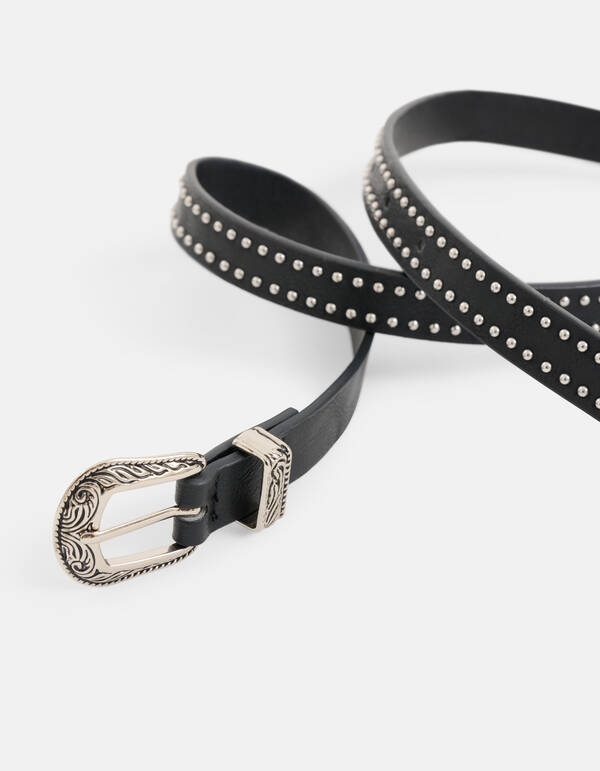 Western Nieteng&uuml;rtel Schwarz SHOEBY ACCESSOIRES