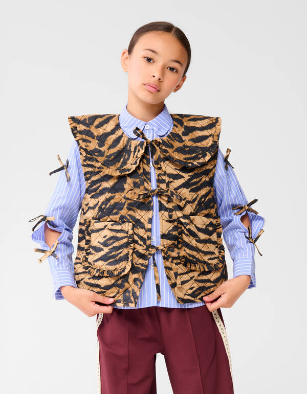 Kragen Tiger Gilet Braun SHOEBY GIRLS