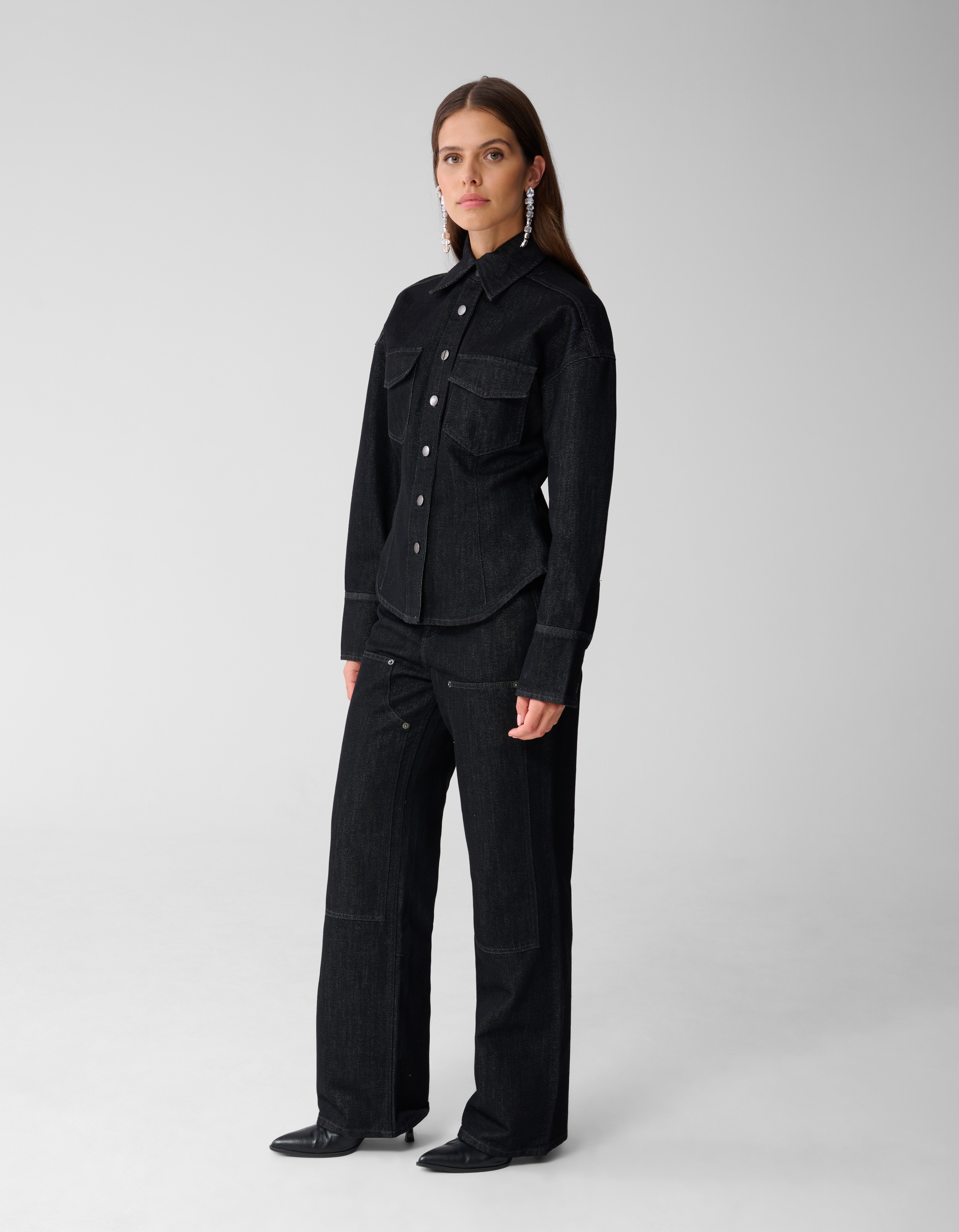 Gerade geschnittene Zimmermannsjeans Schwarz SHOEBY WOMEN