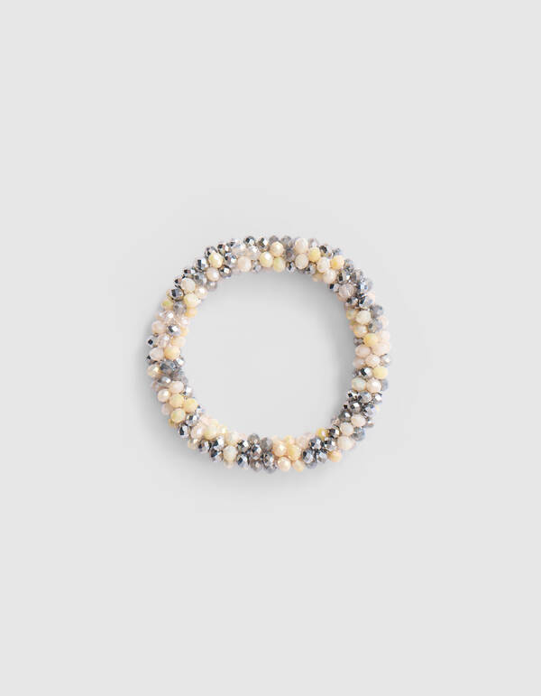 Perlen Haargummi Silber SHOEBY ACCESSOIRES