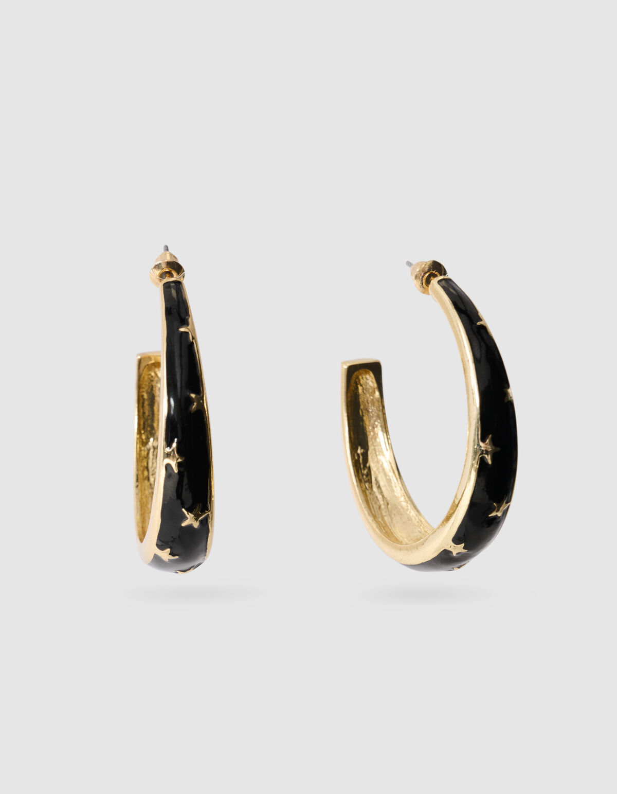 Stern-Reifen-Ohrringe Gold SHOEBY ACCESSOIRES
