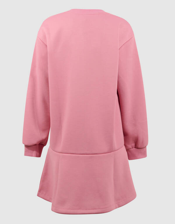 Herzf&ouml;rmiges Sweatshirtkleid Rosa SHOEBY GIRLS