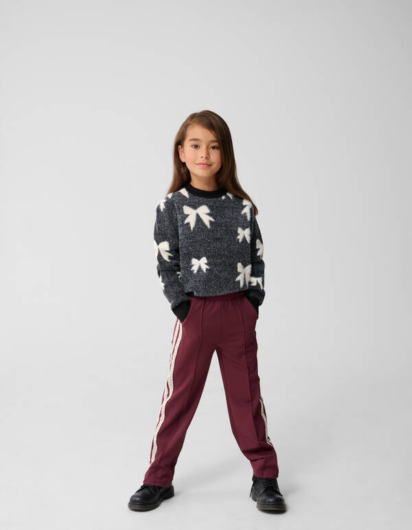 Schleife Pullover Schwarz SHOEBY GIRLS