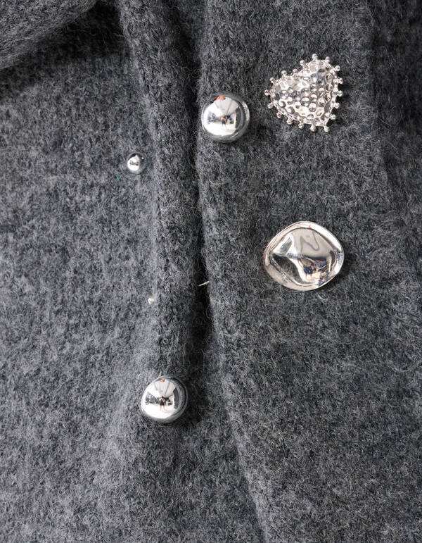 Pin Brosche Set Silber SHOEBY ACCESSOIRES