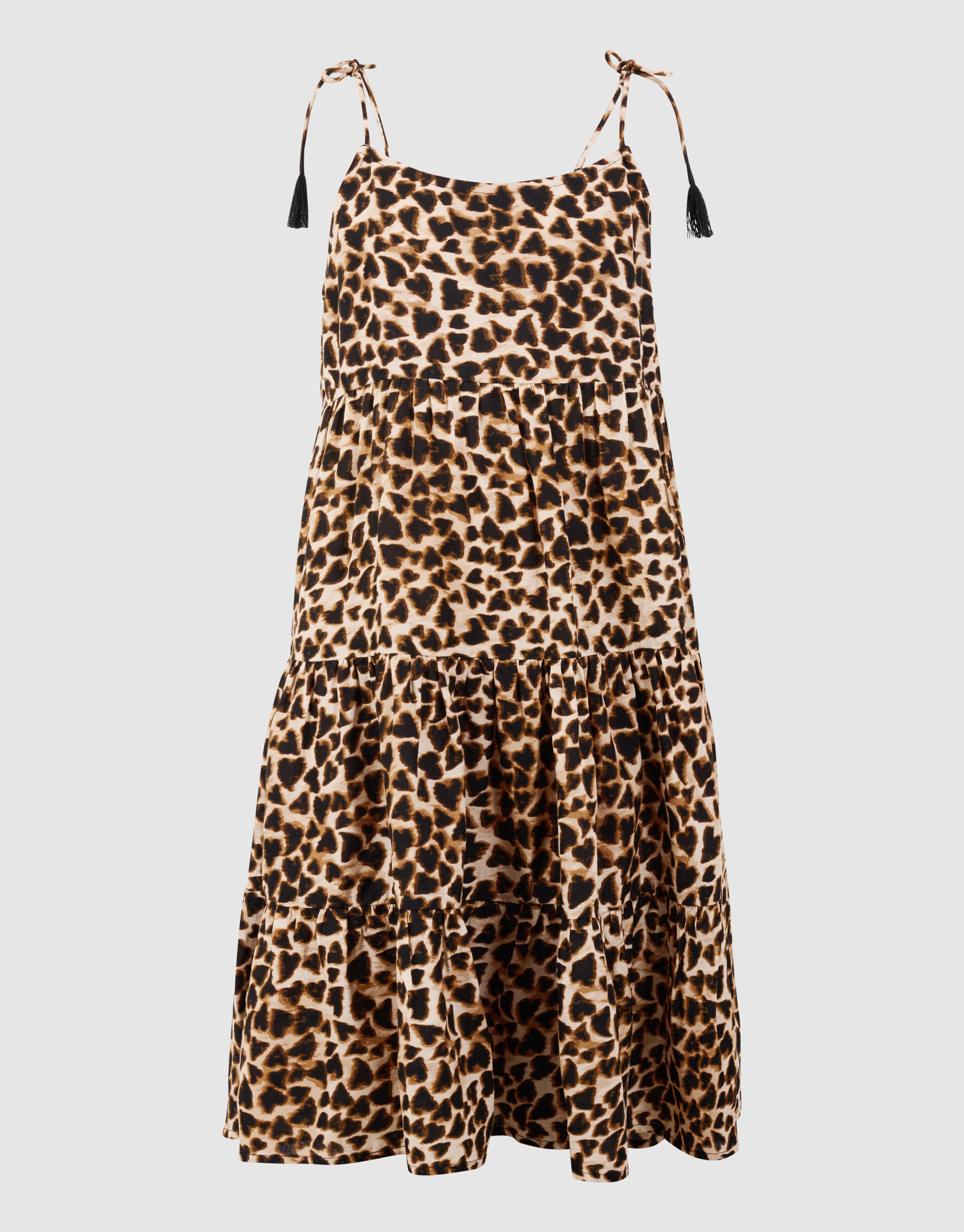 Layer-Kleid mit Leopardenmuster Braun SHOEBY GIRLS