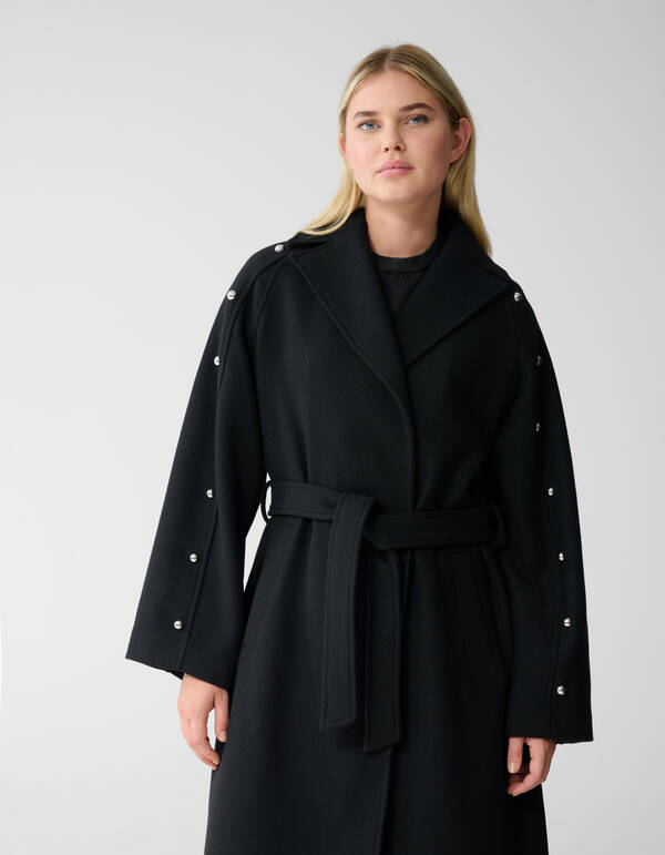 Nietenjacke Lang Schwarz SHOEBY WOMEN