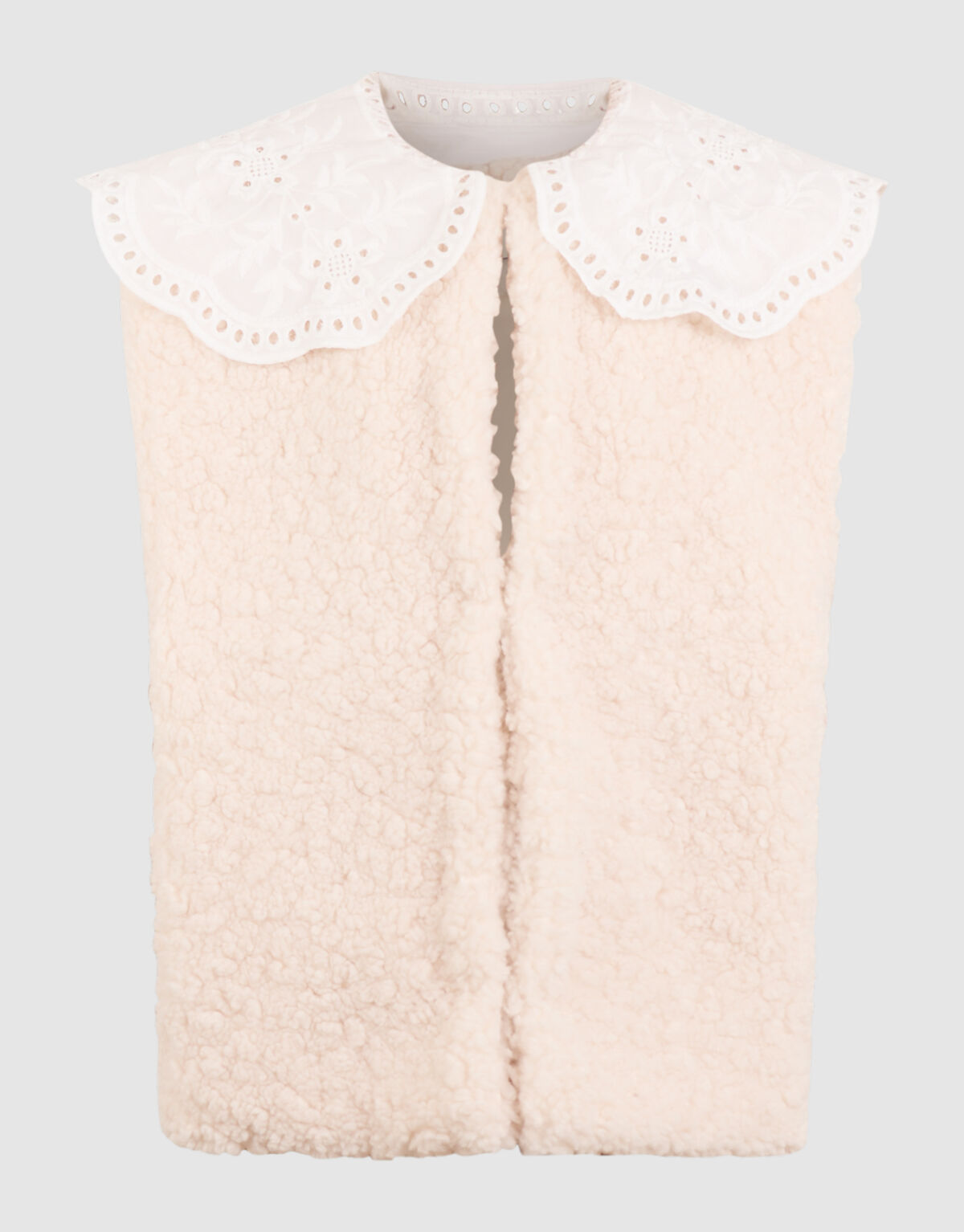 Teddy-Weste Cremefarben SHOEBY GIRLS