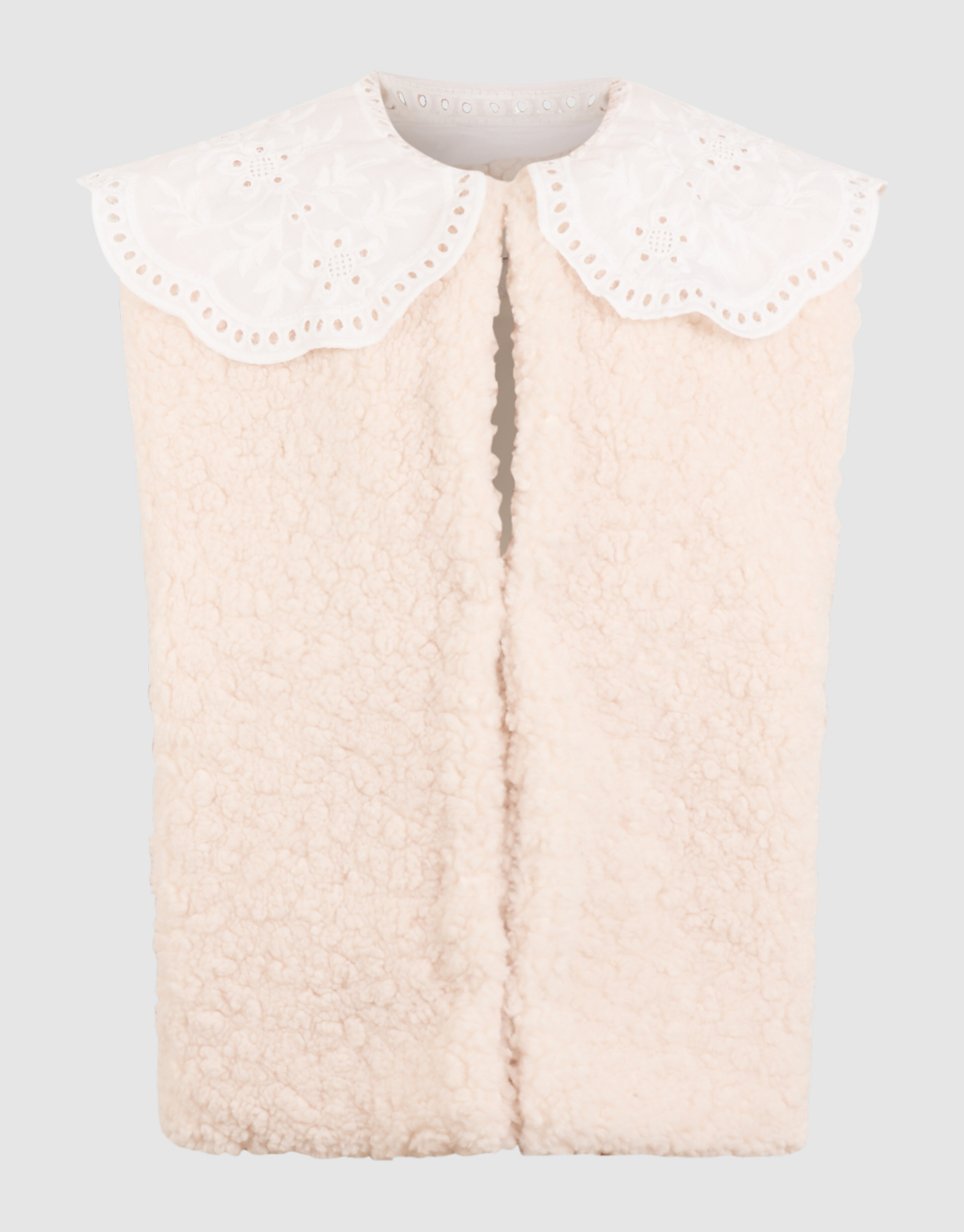 Teddy-Weste Cremefarben SHOEBY GIRLS