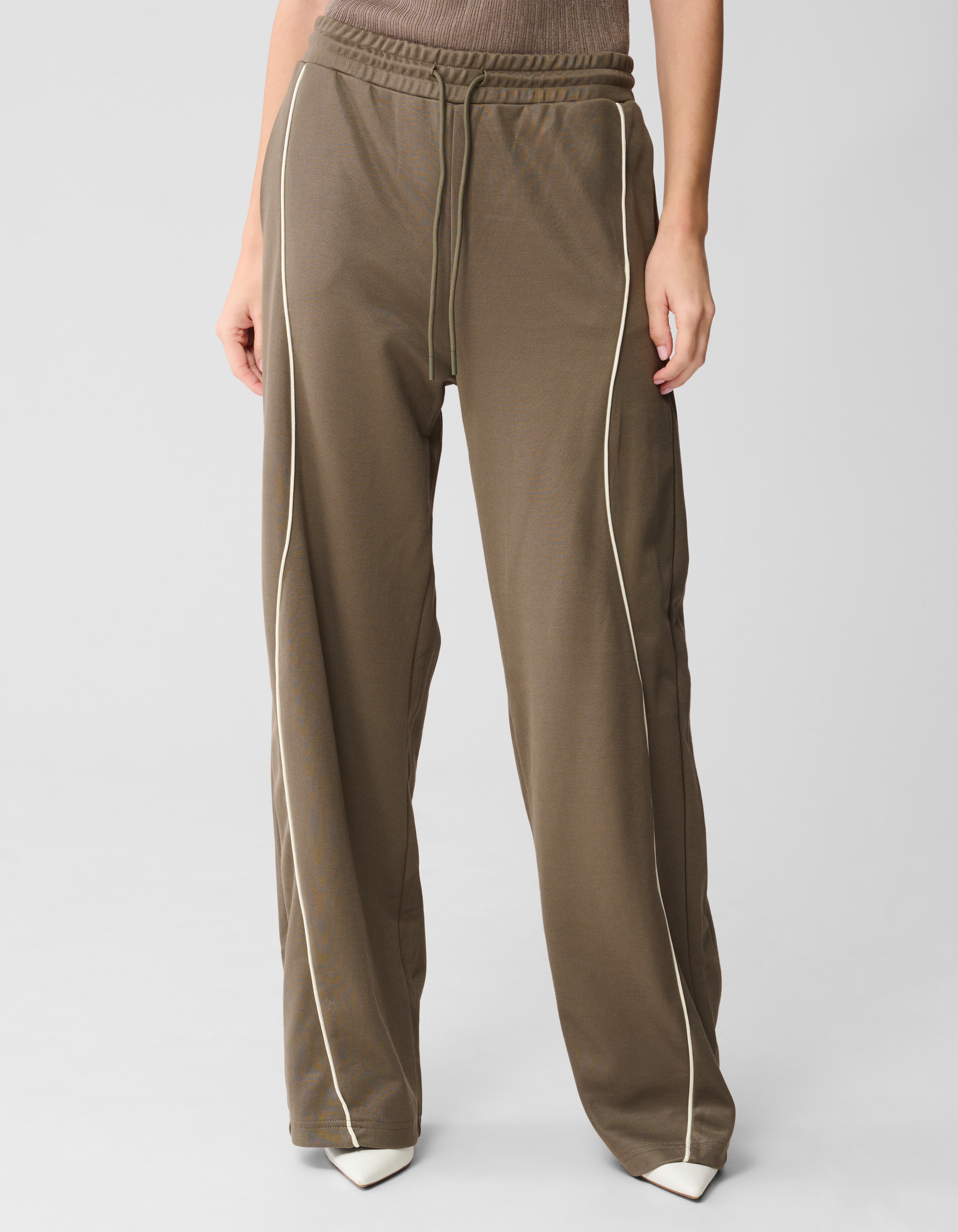 Wave Wide-Leg-Hose Gr&uuml;n SHOEBY WOMEN