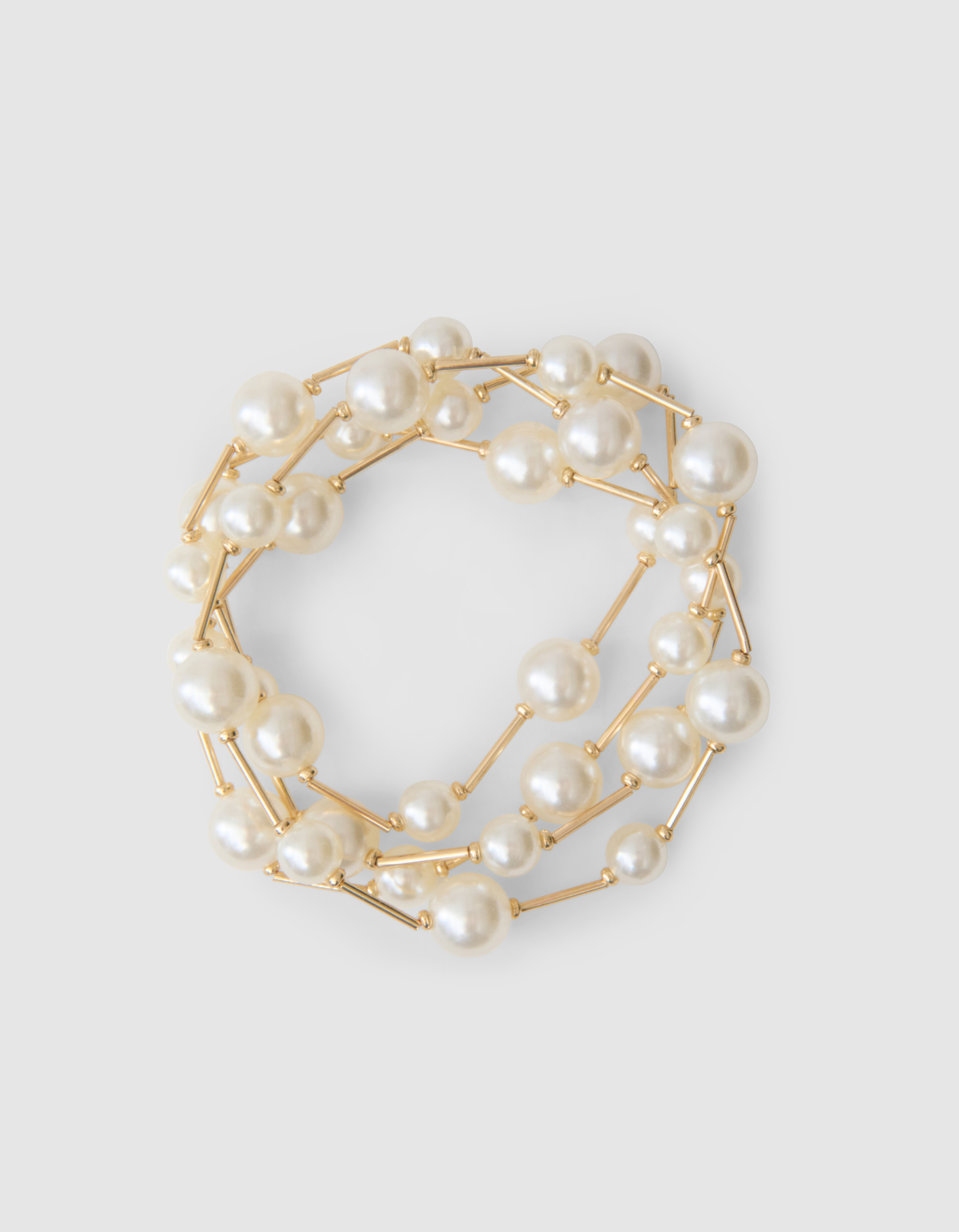 Perlenarmband Gold SHOEBY ACCESSOIRES