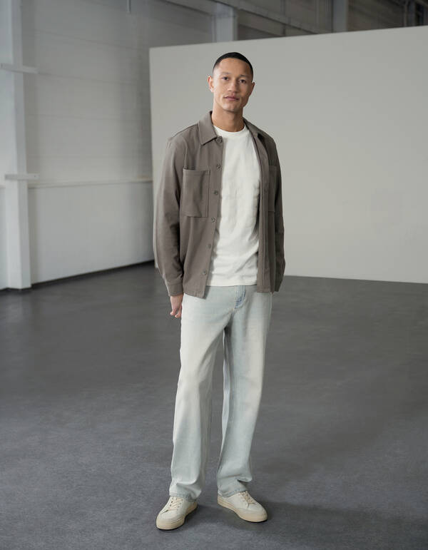 Baggy Fit Jeans Gebleicht L34 SHOEBY MEN