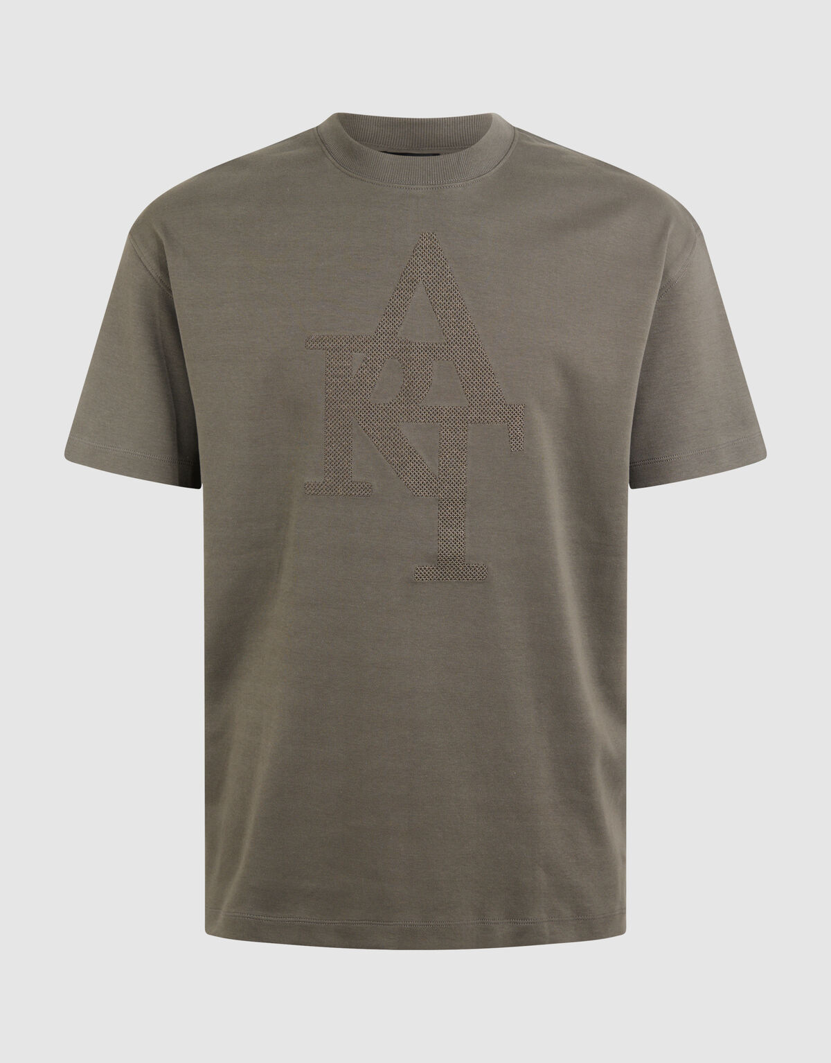 Stickerei-Kunst T-Shirt Dunkelgrün SHOEBY MEN