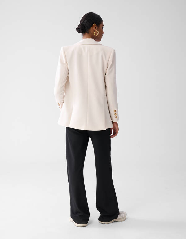 &Uuml;bergro&szlig;er Blazer Off White SHOEBY WOMEN