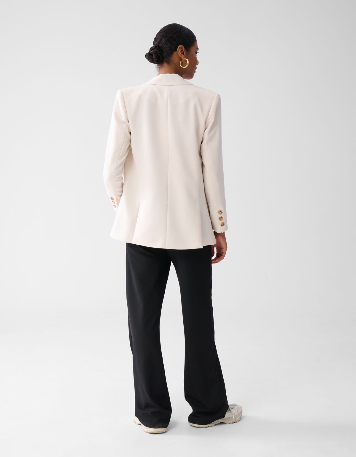 &Uuml;bergro&szlig;er Blazer Off White SHOEBY WOMEN