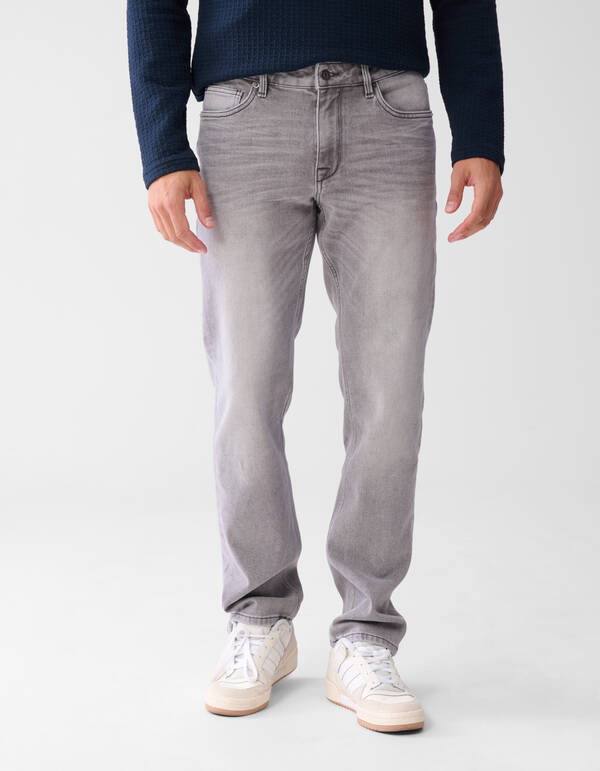 Straight Fit Jeans Grau L32 SHOEBY MEN