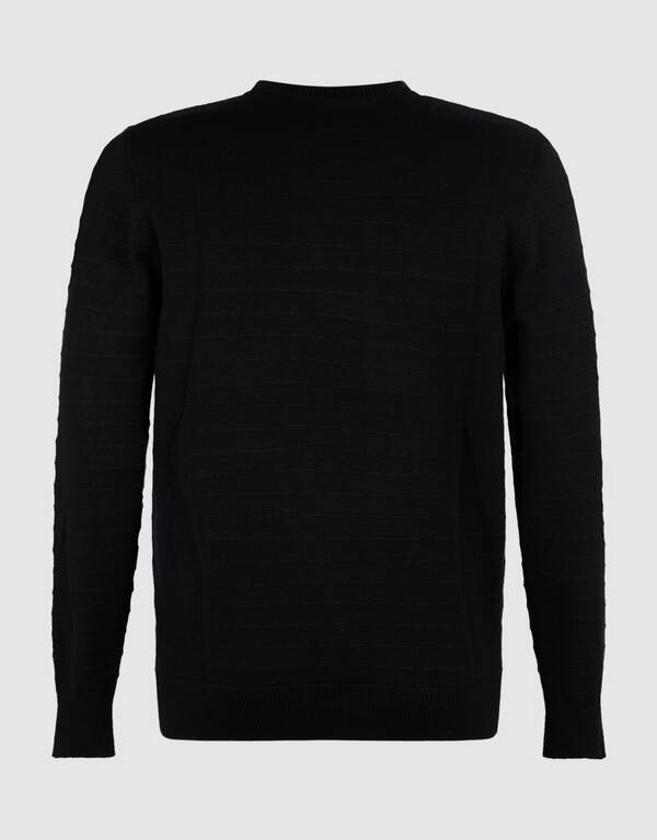 Struktur Pullover Schwarz SHOEBY MEN