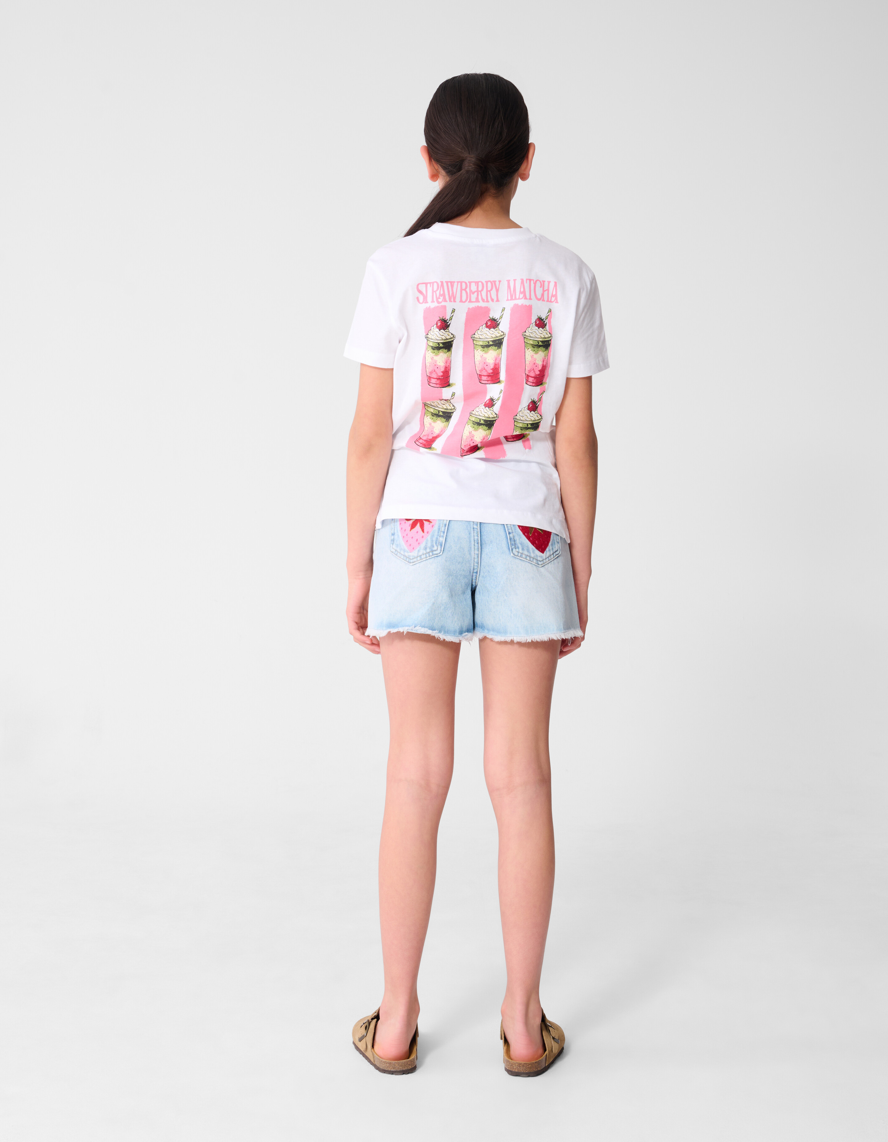 Matcha Artwork T-Shirt Wei&szlig; SHOEBY GIRLS
