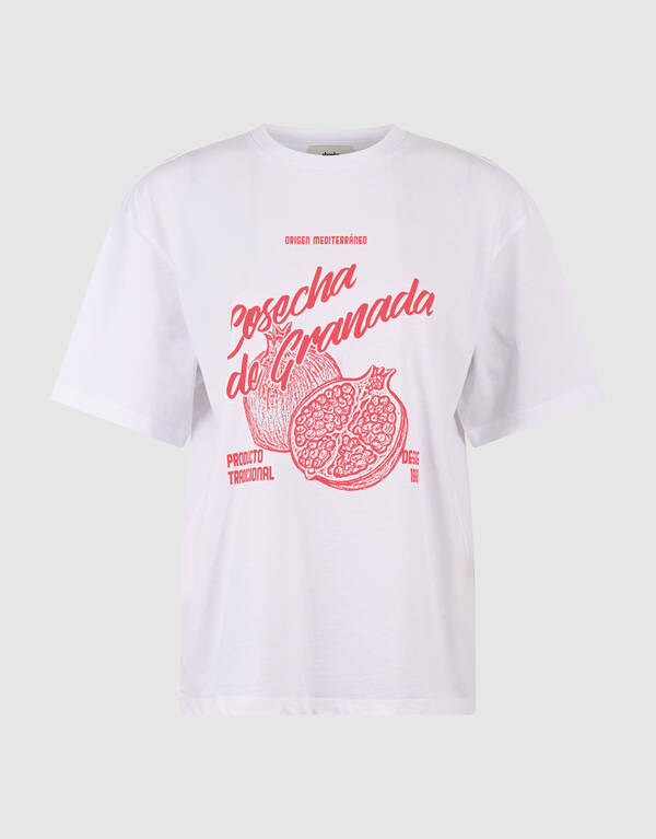 Granada Artwork T-Shirt Wei&szlig; SHOEBY WOMEN