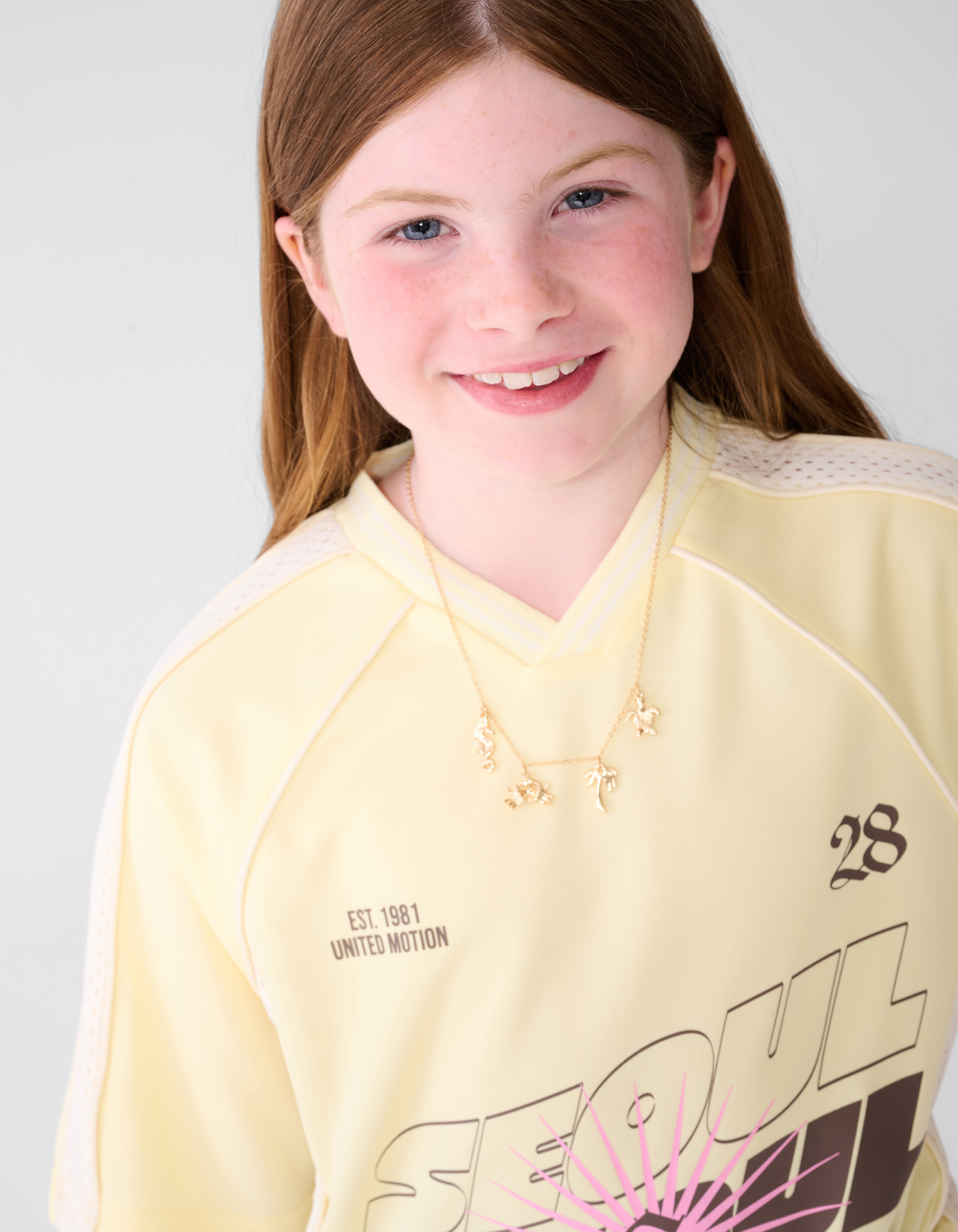 Seoul Baseball-T-Shirt Hellgelb SHOEBY GIRLS